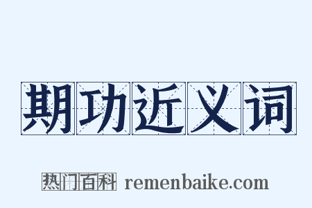 期功近义词是什么意思的图片